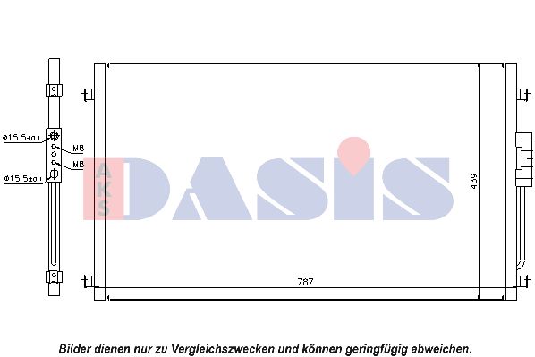 AKS DASIS Lauhdutin, ilmastointilaite 522011N